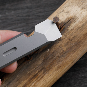 TC4 Titanium Alloy Crowbar <b>Mini</b> Outdoor Survival Self-Defense Cool Stick EDC Multi-functional Tool <b>Bottle</b> Opener - Product Image 3
