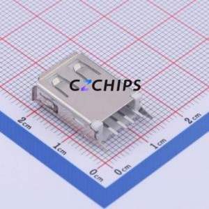 916-252A101BY10200 USB Connector Through hole Component (THT) Connector Type-A USB 2.0 Female Through Hole - Product Image 2