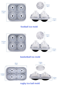 Hot Bán Cấp Thực Phẩm <span class=keywords><strong>Ice</strong></span> <span class=keywords><strong>Cube</strong></span> <span class=keywords><strong>Tray</strong></span> Vật Liệu Silicone 8 Sâu Răng Sphere Ball <span class=keywords><strong>Ice</strong></span> Khuôn Maker - Product Image 6