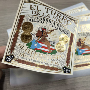 Papel de textura personalizado, lámina de oro, <span class=keywords><strong>pegatinas</strong></span> de papel de alta calidad, diseño de gama alta, etiquetas <span class=keywords><strong>caras</strong></span> de alta calidad para cajas de cigarros - Product Image 5