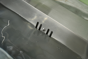 Nuovo Lavello da Cucina in Acciaio Inox con Texture a Miglio, Cestello Filtrante Extra Large e Tubo di Scarico, Vasca Singola - Product Image 4