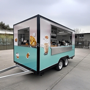 Camion de restauration rapide mobile à 4 roues pour pizza, glaces et barbecue avec équipement de cuisine - Product Image 4