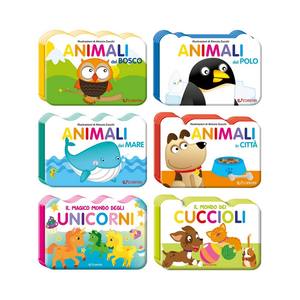 Livre cartonné de style Edicart avec bords colorés, éducatif et coloré pour enfants, 12 articles, 12 pages, fabriqué en Italie - Product Image 2