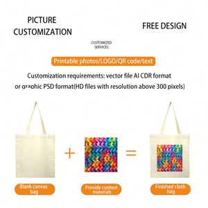 Popular Clothing Promotional Reusable Eco Cotton Canvas Shopping Tote Bags with Inner Pocket and Customized logo - Product Image 6