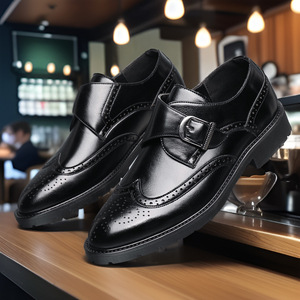 Nouveau 2025 chaussures en cuir décontractées avec bout pointu affaires hauteur augmentée chaussures pour hommes personnalisées pour la mode en gros disponible - Product Image 4