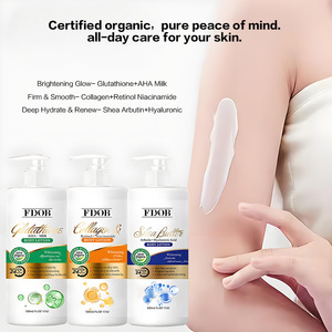 Lotion corporelle hydratante bio OEM pour peaux sèches, éclaircissante <span class=keywords><strong>corps</strong></span> <span class=keywords><strong>entier</strong></span>, à l'acide hyaluronique, au collagène, à la vitamine C et aux extraits végétaux - Product Image 3