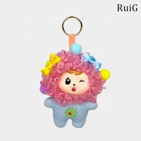 Vente en gros de porte-clés en peluche authentiques de la série Blind Box Bao Ao Tony Magic Hair House, jouet tendance, objet de collection, mignon et féminin pour sac