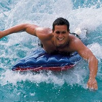 Super tapis de Surf en toile 60 pouces, tapis gonflable pour se prélasser ou rouler dans les vagues, planche corporelle Portable