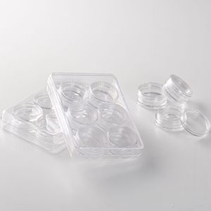 Nail Polish Powder Container Set 2.5g 3g Square <b>Round</b> Plastic Cosmetic Packaging for Makeup Organizers - Product Image 3
