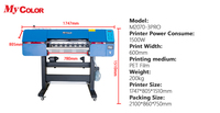 Plotter DTF I3200 de 60 cm, Profesional, de Doble Cabezal, Automático, Nueva Máquina de Impresión de Camisetas, Impresora de Inyección de Tinta, Agitador de Polvo, 1 Año de Garantía