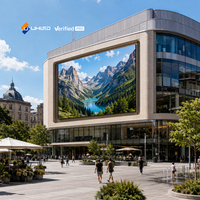Écran LED UHLED pour affichage extérieur, P8 P10, armoire en aluminium intégral, IP66, pour façade de bâtiment commercial, panneau d'affichage LED