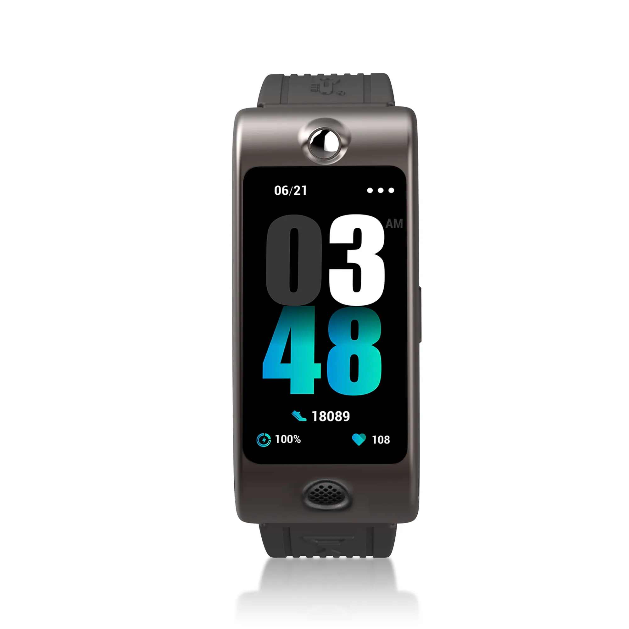 ROCAR yeni M-90 1.47 inç kan oksijen Smartwatch kalp hızı alarmı uyku izleme spor akıllı saat
