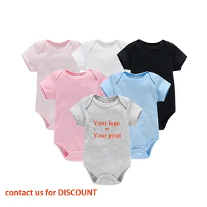 Ananbaby Algodão Macio Spandex Bodysuit Bebê Recém-nascido Malha Onesie Playsuit Toddler Macacão Confortável Macacões De Manga Curta