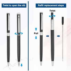 Custom Ballpen Wholesale <b>Ballpoint</b> <b>Pen</b> with logo Luxury Metal <b>Ballpoint</b> <b>Pens</b> Hotel Business Gift - Product Image 3