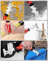 Kit d'outils à main pour cloisons sèches Goldblatt - 14 en 1, 6 pièces, couteau à joint en acier inoxydable, couteaux à enduire, grattoir à peinture, bac à enduire