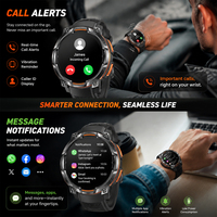 Montre connectée GPS SENBONO KC108 avec boussole, baromètre, assistant vocal, suivi de la forme physique, moniteur de sommeil, étanche IPX8, montre connectée d'extérieur