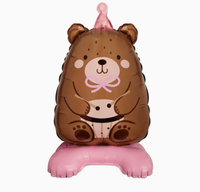 Ballons en aluminium 3D en forme d'animaux (ours et chien) pour la vente en gros – Décoration de fête pour anniversaire d'enfants et baby shower sur le thème de la ferme ou du zoo