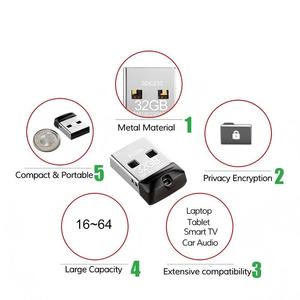 Clé USB 2.0 de pleine capacité Clé USB <span class=keywords><strong>super</strong></span> minuscule 64 Go 32 Go 16 Go 8 Go 4 Go Clé USB étanche Clé USB Clé USB Clé USB - Product Image 4