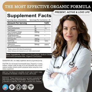 Fabrika toptan saf doğal Shilajit gumvitamins vitaminleri b12 <span class=keywords><strong>d2</strong></span> shilajit özü Gummies içerir - Product Image 6