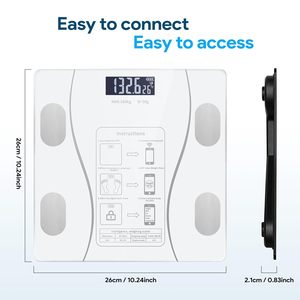 Báscula de Grasa Corporal LCD de 180 kg, Báscula Inteligente de Piso OEM/ODM, Alta Precisión de 0.1 g, Certificación CE ROHS, Báscula Electrónica Doméstica - Product Image 4