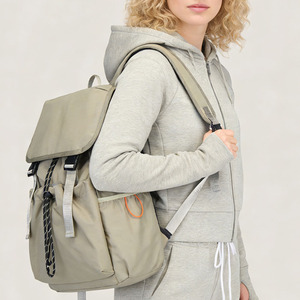 <span class=keywords><strong>Zaino</strong></span> con chiusura a coulisse per la scuola e i viaggi, leggero, in nylon <span class=keywords><strong>beige</strong></span>, sportivo, borsa di grande capacità per uomo e <span class=keywords><strong>donna</strong></span> - Product Image 2