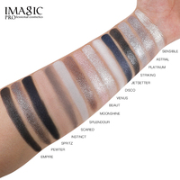 IMAGIC Großhandel Premium 15-Farben-Lidschattenpalette Tiefe Kühle Töne Reichhaltige Pigmentierung Matt Schimmernd Glitzernd für Augenkonturierung