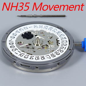 <span class=keywords><strong>Mouvement</strong></span> de montre automatique mécanique japonais blanc <span class=keywords><strong>NH35A</strong></span>, remplacement de montre à 3 heures, mod - Product Image 2