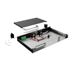 Tùy chỉnh điện tử 1U Rack mount máy chủ trường hợp Chassis tản nhiệt trang trí Bảng điều chỉnh sơn tĩnh điện Tấm vỏ kim loại - Product Image 5