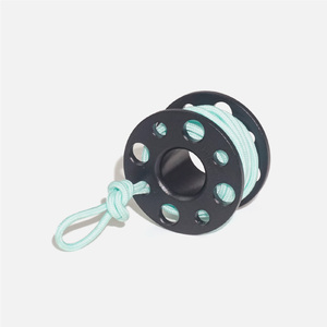 Llavero de aluminio impermeable con diseño de mini carrete de hilo verde, listo para envío rápido, ideal para buceo, juguete, recuerdo o regalo para buceadores. - Product Image 2