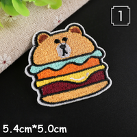 Patchs brodés mignons de dessins animés à thermocoller pour la réparation de vêtements, patchs décoratifs pour vêtements d'enfants, vestes, sacs