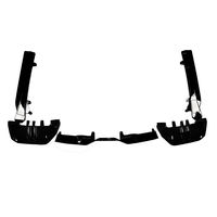 Diffuseur arrière de haute qualité en ABS avec motif en fibre de carbone M Performance pour BMW Série 5 G60 2024-2025