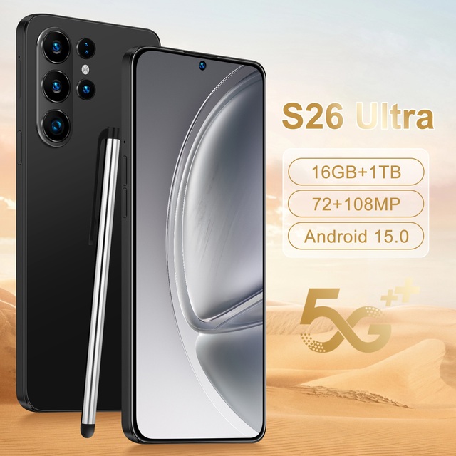 S26 Ultra 5G Android Smartphone Deca Core 7.3 Inch 4K 120Hz 108MP LED Gaming Dual SIM Unlocked