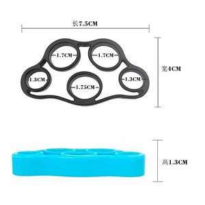 Five-Finger Silicone Expander Gym Hand Grip Wrist Stretcher Resistance <b>Band</b> Elastic Strength Trainer <b>Exercise</b> Finger - Product Image 3