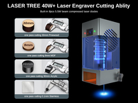 LASER TREE K1 PRO 40W puissance optique 4040 CNC Machine de gravure laser graveur laser pour cuir bois imprimante 3d conceptions de bricolage