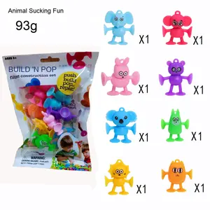 Paquete sensorial de creatividad para niños, plástico educativo blandos de bloques de construcción, montaje versátil para enseñanza de jardín de infantes, diversión de succión - Product Image 1