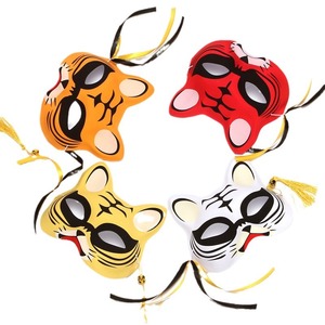 Máscara de Gato y Zorro para Navidad, Halloween, Anime Japonés Watanabe, Unisex, Pintada a Mano, para Carnaval y Fiestas - Product Image 6
