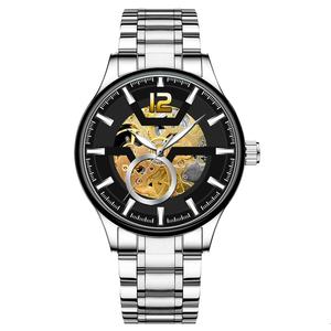 Relojes de moda para hombre hechos a mano y personalizados, relojes de moda con brazalete de acero impermeable, relojes mecánicos automáticos - Product Image 3