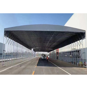 Carpa Plegable Grande con Cubierta de PVC, Almacenamiento Móvil, Refugio para Eventos, Estructura Metálica Telescópica, para Exteriores - Product Image 4