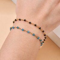 Bracelets en pierres d'améthyste à la mode, bracelets à chaîne dorée réglables, bracelets faits à la main, bracelets enveloppants pour femmes et filles