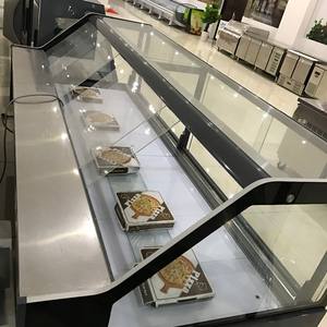 Supermarché Aliments frais Viande Deli Affichage Réfrigérateur Vitrine Viande Affichage Congélateur <span class=keywords><strong>Gauche</strong></span>-Droite Ouvert Deluxe Deli Cabinet - Product Image 6