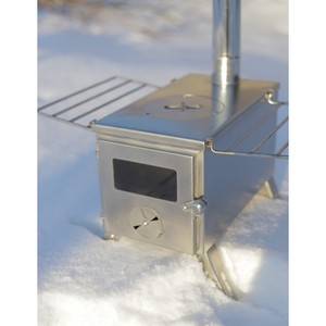 Poêle de camping en acier inoxydable Silver <span class=keywords><strong>Biolite</strong></span>, poêle à bois pliable pour la cuisson - Product Image 2