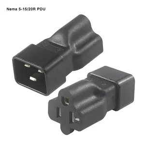 PDU CE ROHS 10A 250V IEC320 C20 TO 6-15R & 6-20R Socket Male to Female Converter Plug Adapter