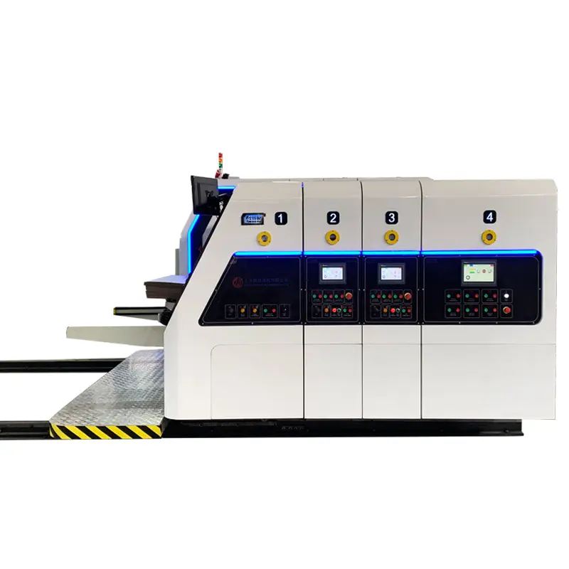 Máquina de entalho para impressão flexográfica Slotter de caixa de papelão automática completa