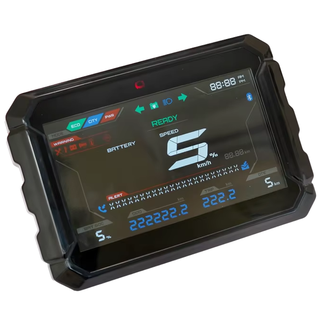 New Greenerg Electric Vehicle Digital Instrument Cluster | LCD EV Scooter Dashboard Speedometer Battery Indicator 186x128x47mm