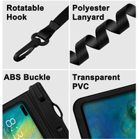 Étui universel en PVC transparent résistant à l'eau pour sport aquatique IPX8 Pochette en PVC multifonctionnelle pour écran tactile Sac pour téléphone portable sec