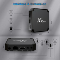 Fabrication X96mini Full HD 1080p Double Wifi 4K 2GB16GB HDR10 + AV1 H265 Android11 amlogic s905w2 Smart Android TV Box