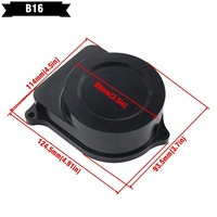 Nouvelle plaque de capot de distributeur noire pour Honda Acura Integra B16/B18A B Civic Si Del Sol Si Prelude Si VTEC Accessoires de voiture en aluminium