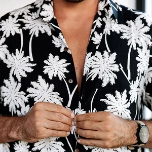 Оптовая продажа, новейший дизайн, гавайская рубашка с принтом, изготовленный на заказ поставщик