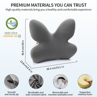 Coussin de soutien lombaire ergonomique en mousse à mémoire de forme rafraîchissant et confortable pour fauteuil roulant, OEM ODM, pour le soulagement du dos des conducteurs de voiture