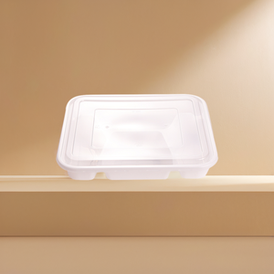 Taiwan Recyclable PET Plastique Jetable Blister Boîtes Fast Food À Emporter Carré PP Papier Emballage pour Sushi Pizza Gelée - Product Image 1